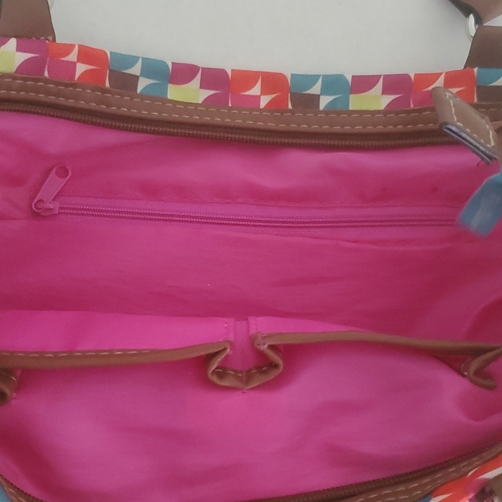 Lily Bloom nylon purse. 3 pockets inside. Some pen marks in lining. - Picture 2 of 6